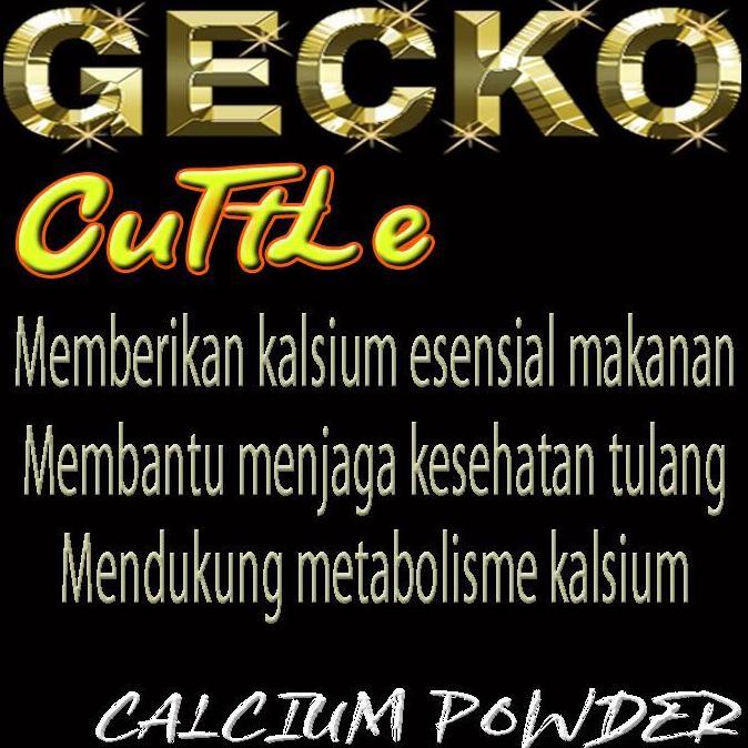 GECKO CUTTLE BUBUK TULANG SOTONG KALSIUM ALAMI LEOPARD GEKO AFT WHEELERI GEKKO CRESTED TOKEK VITAMIN