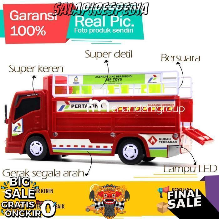 Manan Mobil Mobilan Truk Oleng Truk Besar Klakson Mania Engkel Angkut Gas Pertamini Berjalan Bersuar