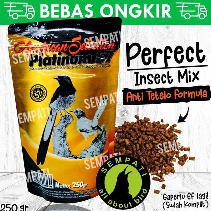 Sempati Platinum 57 Ams Pakan Lolohan Burung Import Perpanjang Bulu Ekor Murai