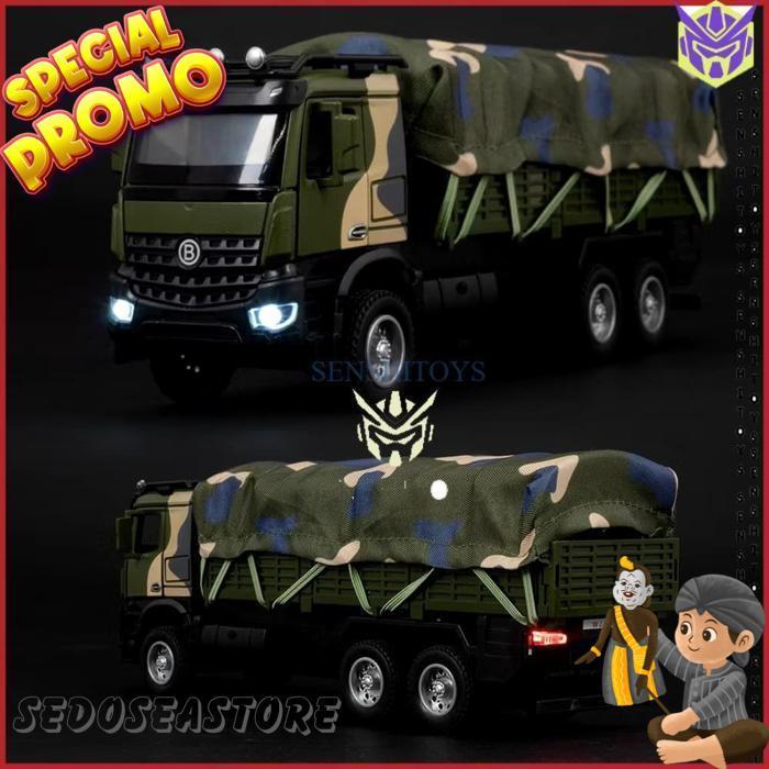 Mainan Mobil Diecast Truk Militer Army 1:35