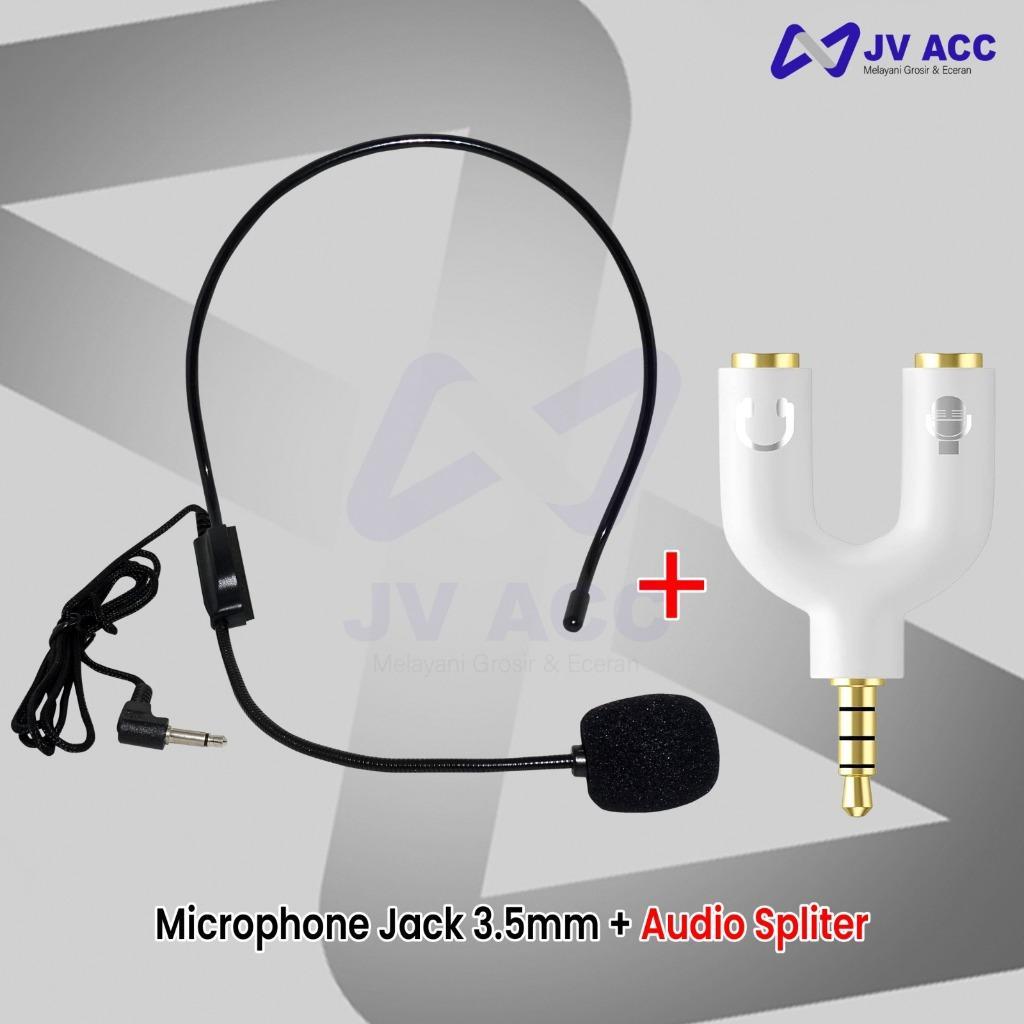 1 Set Bando Mic Microphone Clip On For Vlogger / Live / Konten Creator