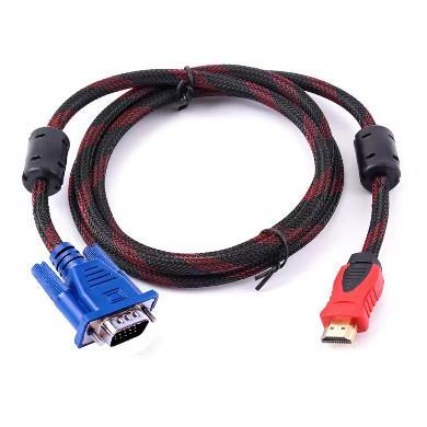 [Anitech_Toko] Kabel Vga 1.5 Meter M | Hdmi Hitam  1.5M | Hdmi To Vga 1.5 M |Kable Power Ac | Untuk 