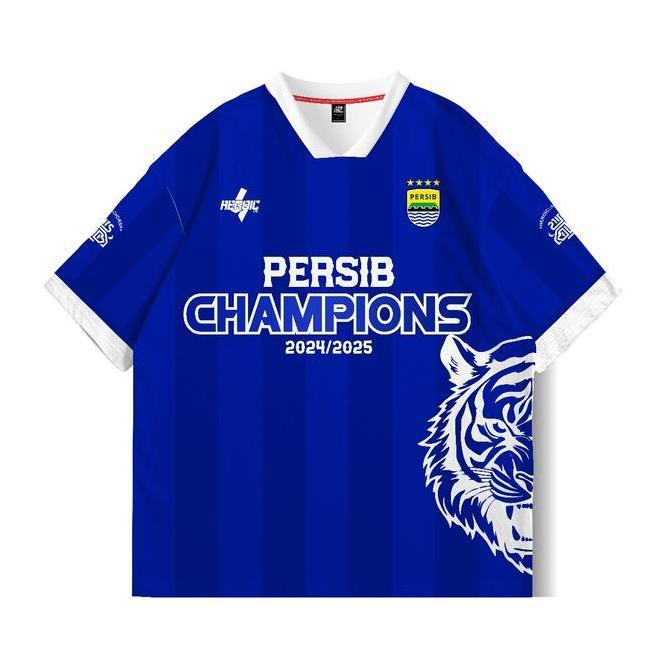 Ready Jersey Vintage Oversize Persib - Jersey Oversize Champions - Persib Back2Back Jersey