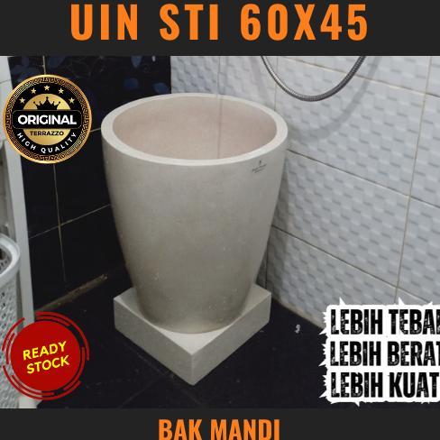 Bak Mandi Minimalis - Bak Mandi Teraso - Bak Mandi Terazzo Marmer 60x45
