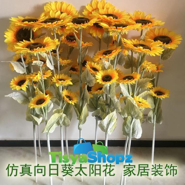 NEW Sunflower Jumbo / Bunga Matahari Besar Artificial Bunga Plastik [ TANPA POT ] [terbaik][terlaris