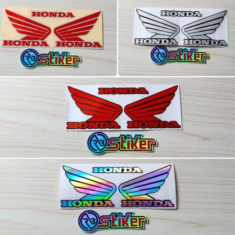 STIKER SAYAP HONDA STIKER LOGO SAYAP MOTOR HONDA