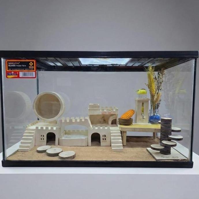 Hamutaro Kandang Hamster Terarium Kandang Hamster Besar Dan Lucu Mewah Dan Fullset