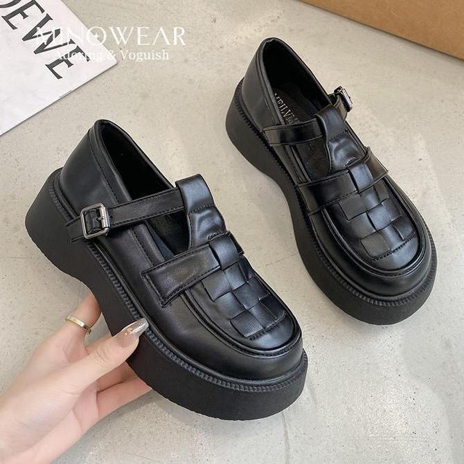 Scarpe- Minowear Avery Shoes - Sepatu Nita Modis Flat Kerja Hitam