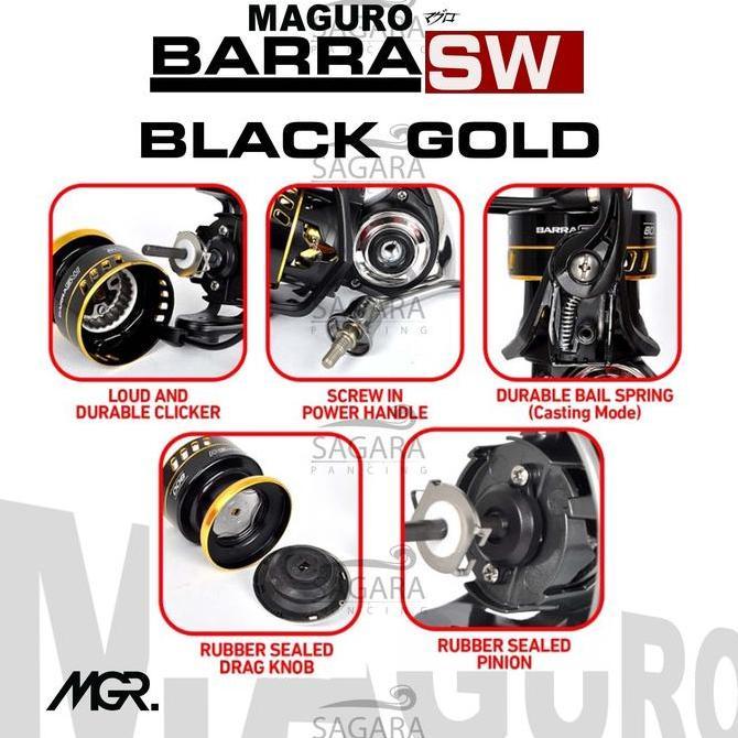 Pesca- New- Reel Maguro Barra Sw | Reel Micro | Reel Ultra Lht | Reel Pancing Spinning Power Handle