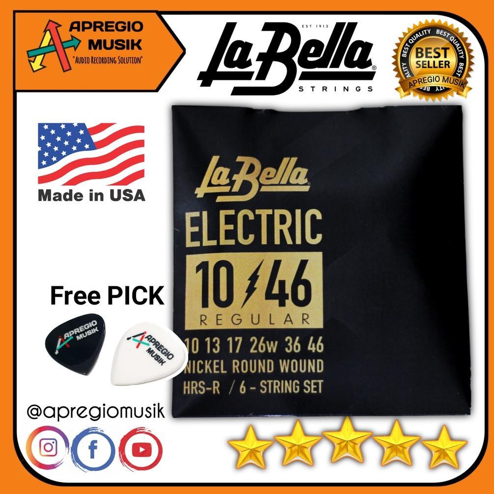 La Bella LABELLA STRING ELECTRIC HRS Senar gitar Elektrik ORIGINAL USA