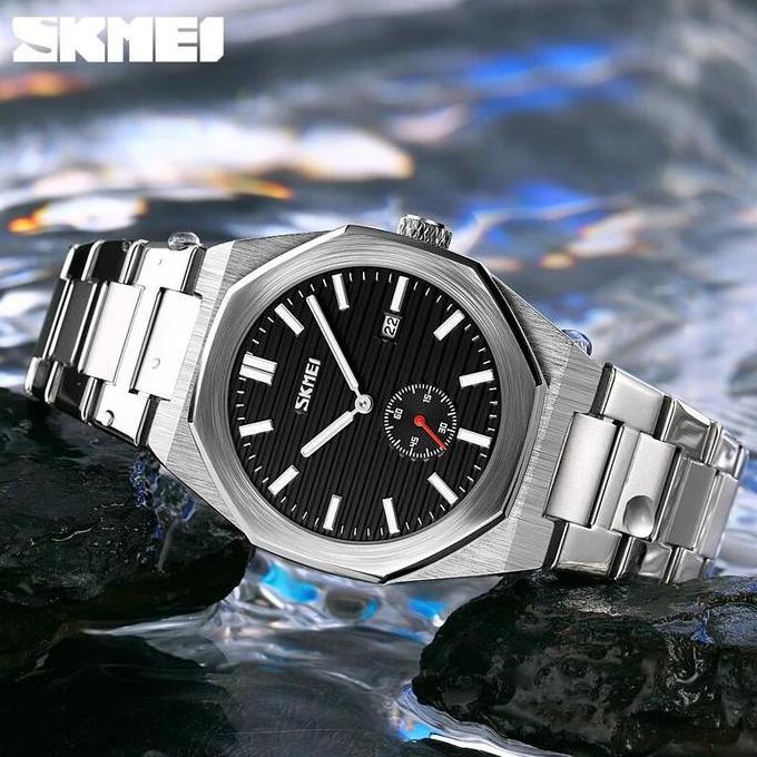 Orologi- Jam Tangan Pria Analog Chronograph Tali Stainless Steel Skmei 9262