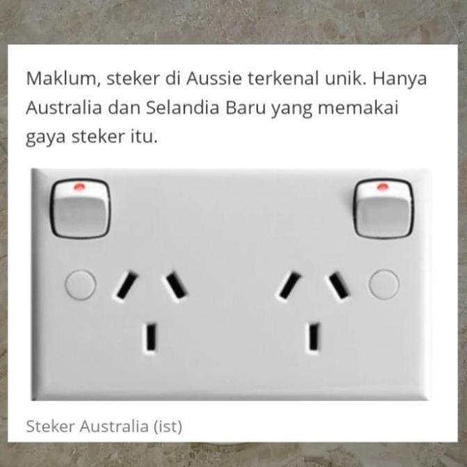 Vacanza- Adaptor Travel Ke Australia, New Zealand ... Quality