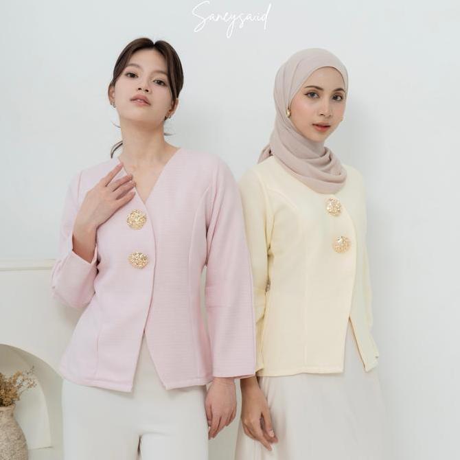 Bebasaja- Lucy Top - Atasan Wanita Lengan Panjang - Blouse Wanita - Kemeja Wanita Fitted