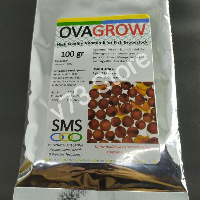 Fishup- Ovagrow 100 Gram / Vitamin E Untuk Indukan Ikan