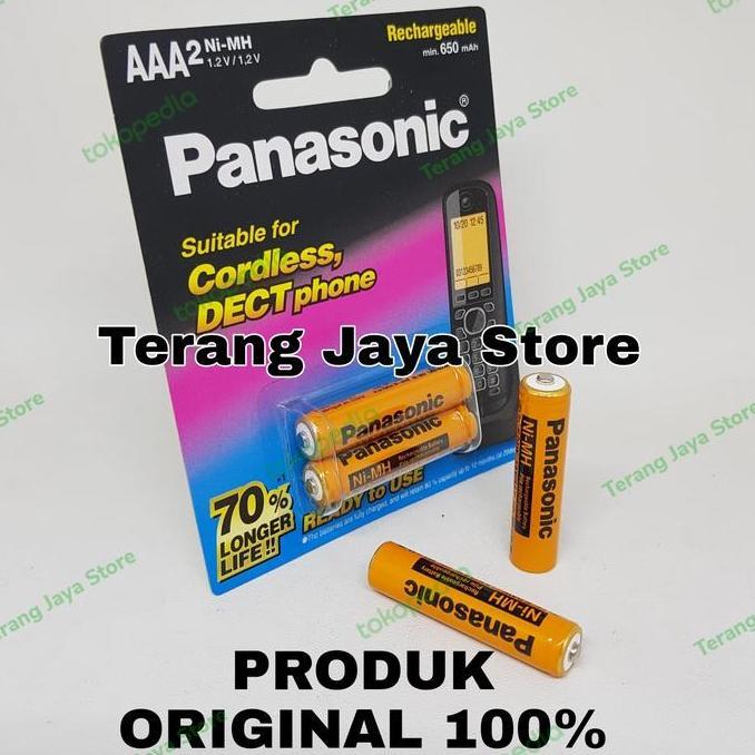 Bisainstan- Baterai Cas Panasonic Aaa 650Mah Battery Charge Aaa Ni-Mh Bk-4Ldaw