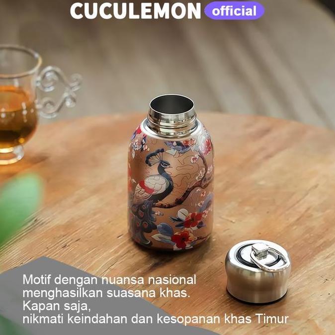 Termurahjaminan- Cuculemon Botol Minum 300Ml Thermos Tamler Hot Cool Tumbler Vacuum Silikon Stainles