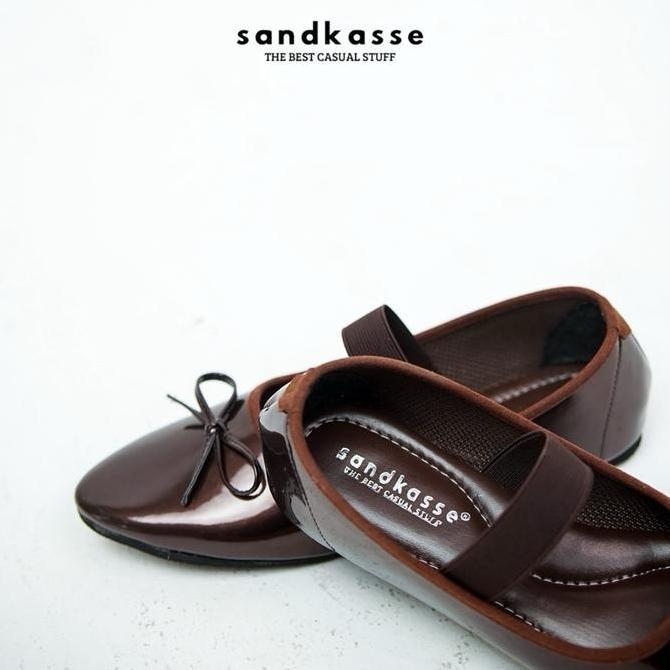 Sandkasse Aleena Flatshoes Wanita Premium Karet doll shoes Sandals Women