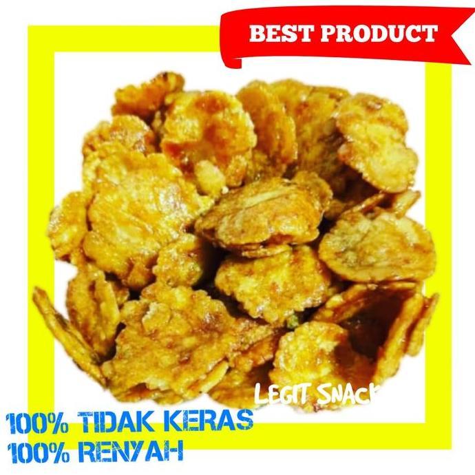 Tino- 500Gr Emping Manis Tipis / Kripik Belinjo Matang / Keripik Emping Mini Kecil