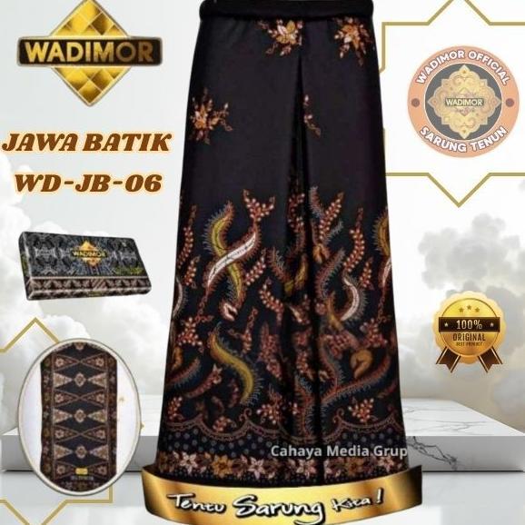 HEMAT Sarung Wadimor Kain Tenun Polos Hitam Putih Kain Katun Premium Souvenir & Hadiah