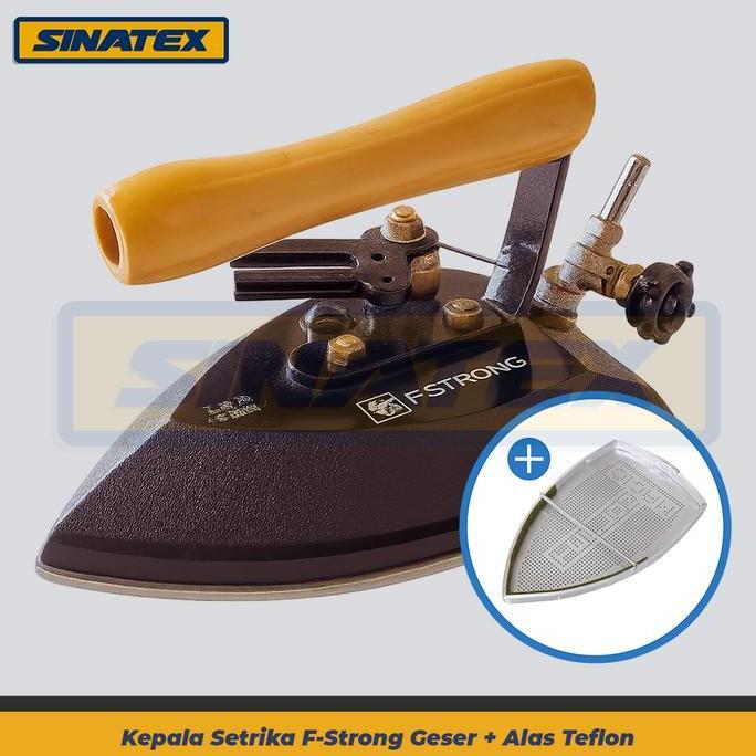 [Tuas Geser] Setrika Uap Laundry Kepala Gosokan Uap Laundry F-Strong Baijinlong + Teflon Awet Bagus