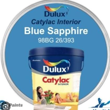 dulux catylac interior blue sapphire 98BG 26/293 dulux cat tembok interior biru 5kg 5 kg
