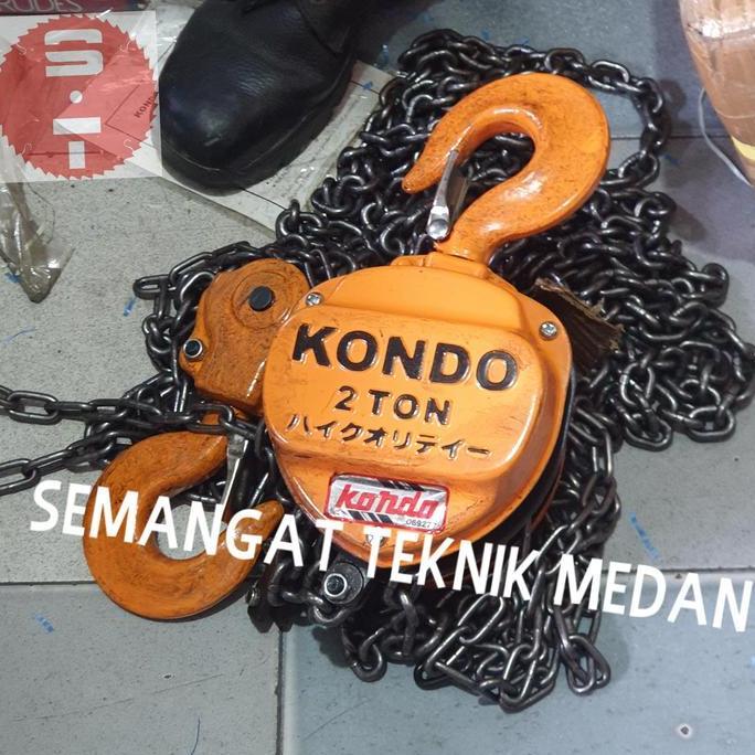 TERMURAH - CHAIN BLOCK TAKEL KEREKAN KATROL HOIST 2TON 2 TON 5 METER 5MTR KONDO