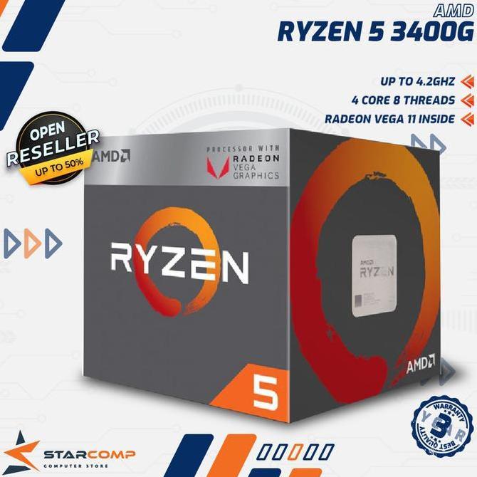 (Good) AMD RYZEN 5 3400G WITH RADEON RX VEGA 11 GRAPHICS