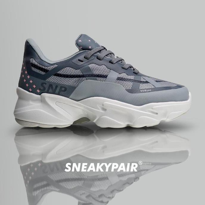 SNEAKYPAIR Virtue Moon Grey Sepatu Wanita Sneakers Shoes