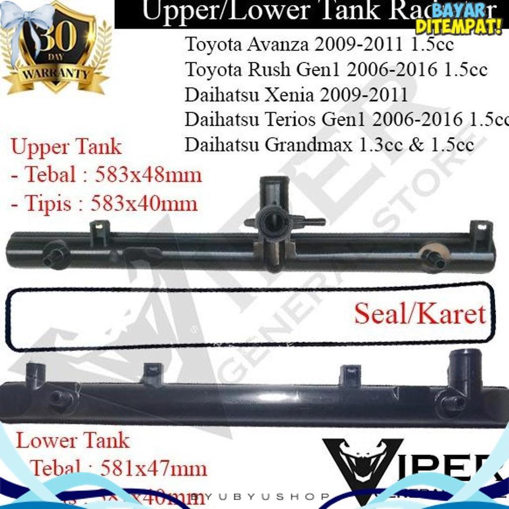 Berkualitas Upper Tank Radiator Toyota Avanza 2009-2011 1.5Cc Gran Max Tebal (5057)