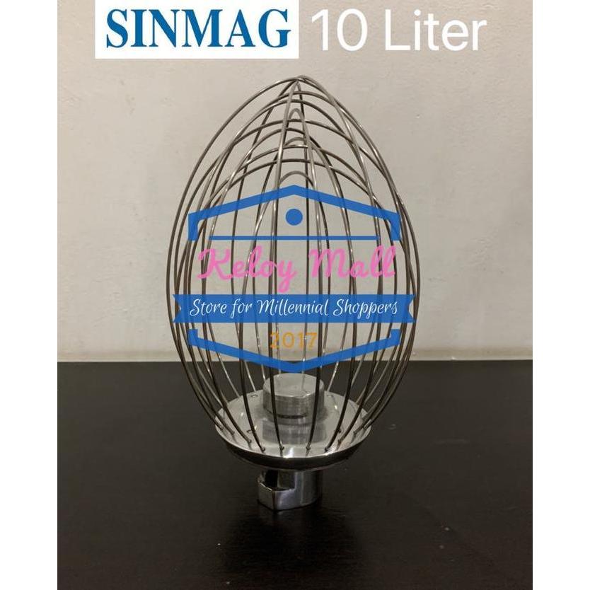 Mixer Sinmag 10 Liter SM-101 Aksesoris Whisk Whip