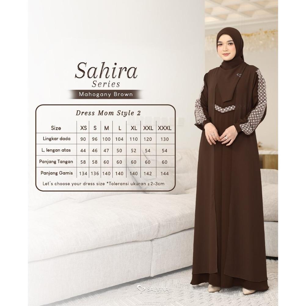 LIMITED SARIMBIT SAHIRA (MAHOGANY BROWN) BY SALVINA HIJAB | SARIMBIT SALVINA | SARIMBIT 2026