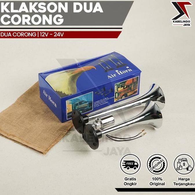 Klakson 2 Terompet / Klakson Angin Mobil Bus / Truk / Container
