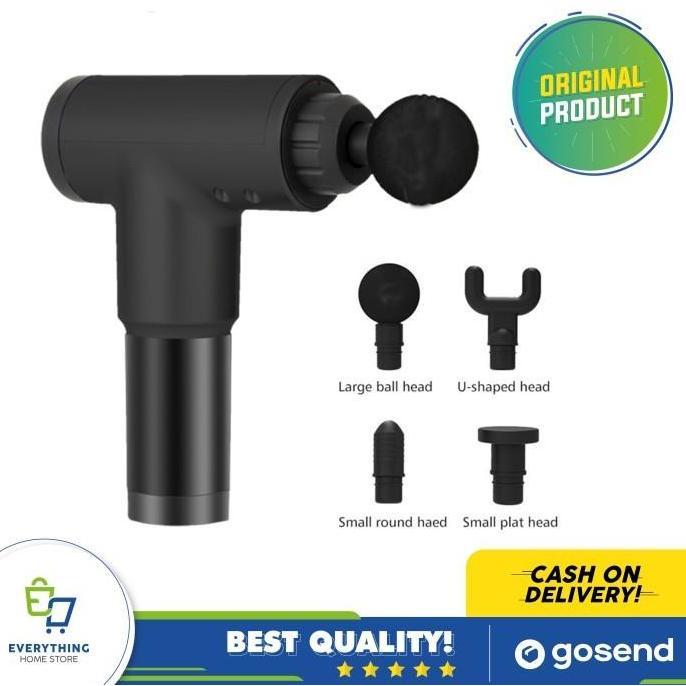 CEFRUCHE Alat Pijat Getar Elektrik Portable Wireless Muscle Fascial Massage Gun