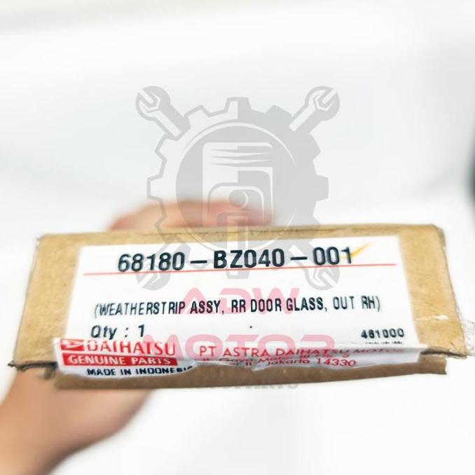 PELIPIT KARET KACA LUAR BELAKANG KANAN AVANZA VELOZ XENIA ALL NEW TERBATAS