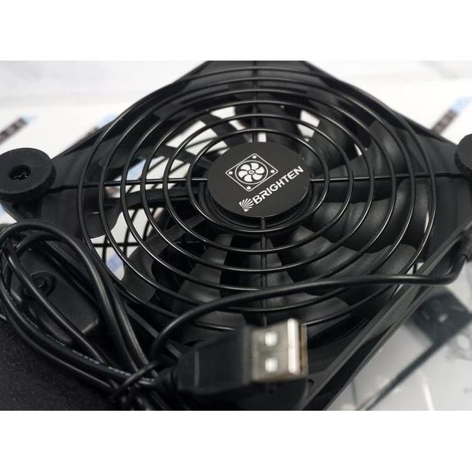 kipas panel fan USB 5V BRIGHTEN 12CM 120MM untuk ifi router , STB , TV BOX Fan Cooler