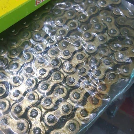 RIKO 520Hsbt 120L Gold Heavy Duty Touring Chain Rantai Rante 520 hsbt