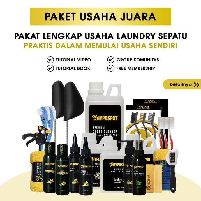 BANGKAOS3 - HYPOSPOT PAKET LENGKAP JUARA HYPOSPOT - PAKET LAUNDRY CUCI PEMBERSIH DAN PEMUTIH SEPATU 