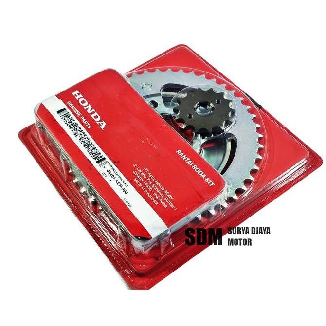 Gear Gir Gearset Rantai 1 Set GL Pro Neotech Megapro Lama Primus 1999 - 2009 Orinal Honda 06401-KEH-