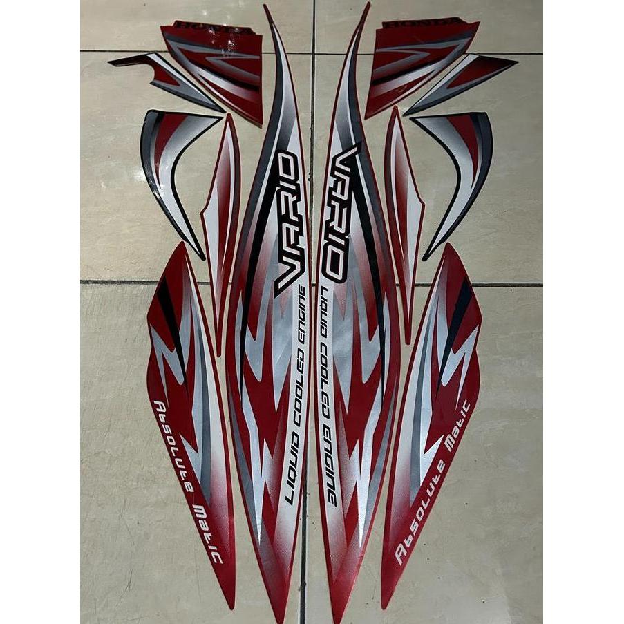 stiker striping honda vario 110 karbu 2012 2013 merah lis body standar berkualitas original