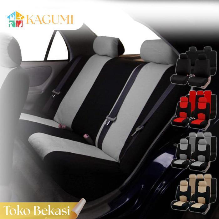Kagumi 9pcs Sarung Jok Mobil Sedan Cover Jok Mobil Kain Sarung Jok Sedan Universal Ready Stok