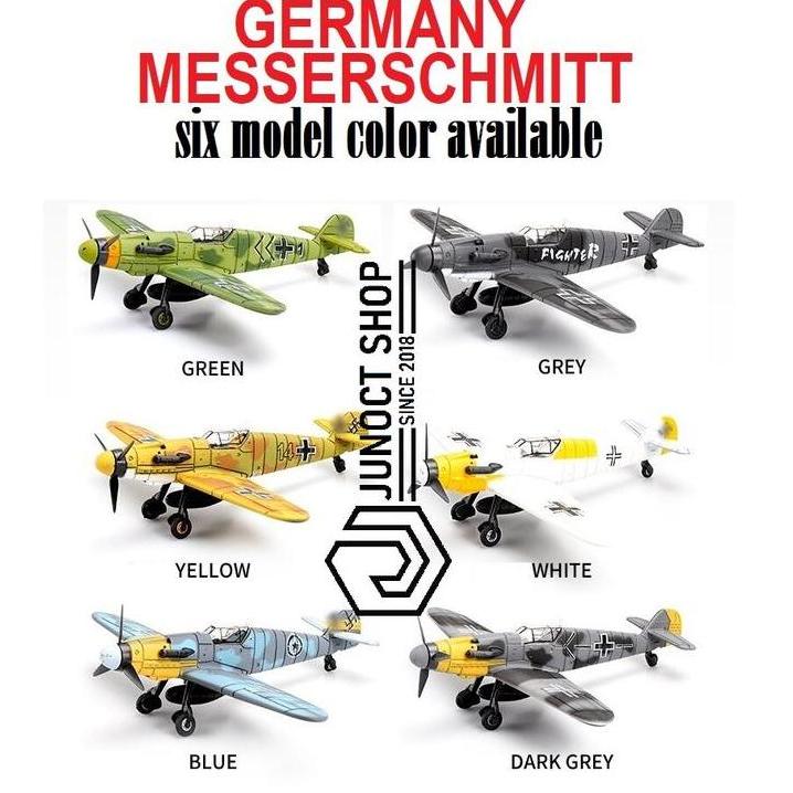 MODEL KIT GERMANY MESSERSCHMITT 1:48 WW-II BF-109 - DIORAMA MAKET JUN27