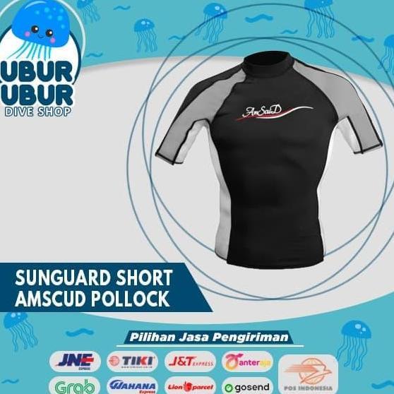 SunGuard Rashguard Short AmScud POLLOCK - Baju Snorkeling/Baju Selam