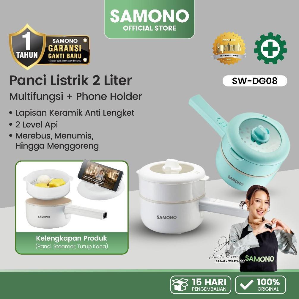 NEW SAMONO Panci Listrik 2L Anti Lengket alat dapur alat masak alat masak listrik panci mpasi bayi p