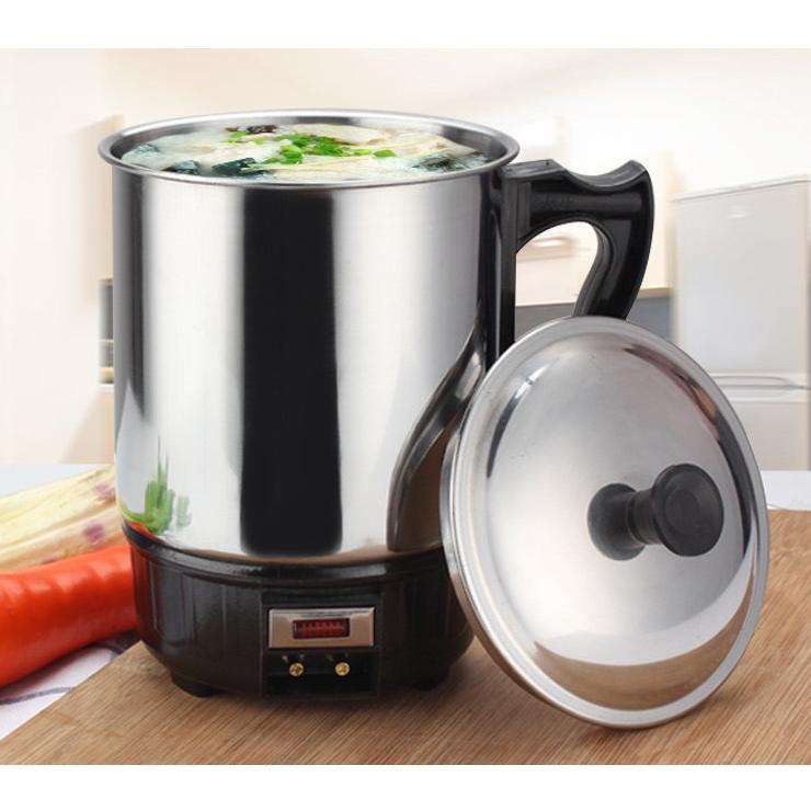 NEW Teko Listrik Pemanas Air Stainless Steel Low Watt Mug Elektrik Gelas Electric Kettle Heating Cup