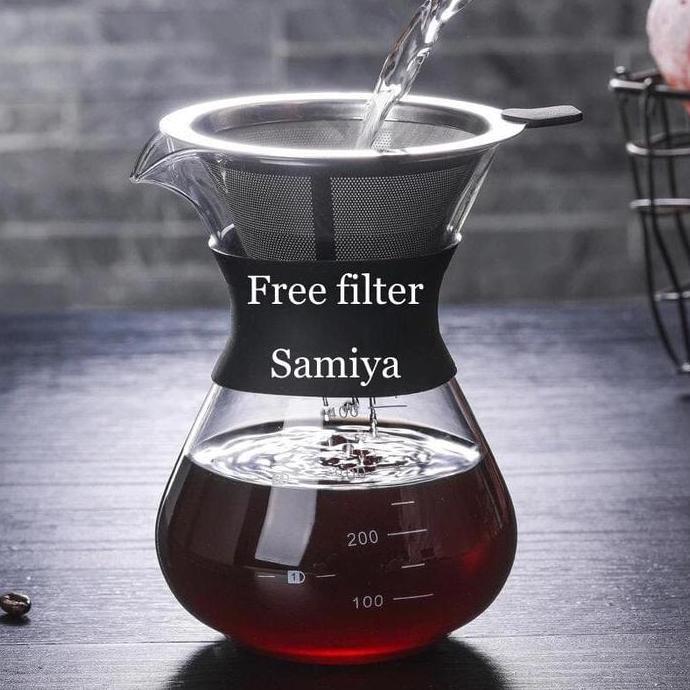 coffee pot server v60 / kopi server 400ml / tabung tempat kopi v60