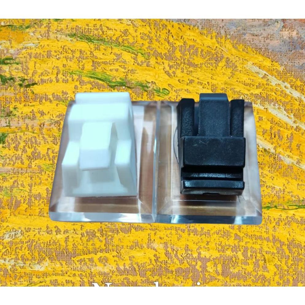 Best Deals Jepit Cincin Display Akrilik Hitam Putih