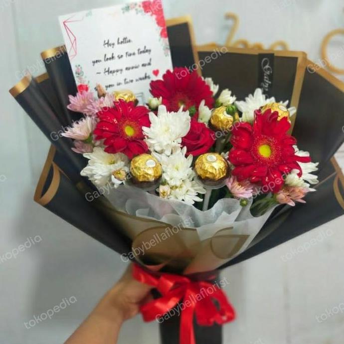 (Good) Buket valentine buket murah.Buket coklat valentine day. soulmate 3