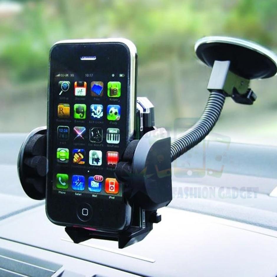 Car Holder Universal / Holder Mobil Tempel Kaca Hp Gps Leher Panjang Angsa Holder Hp Jepitan Hp