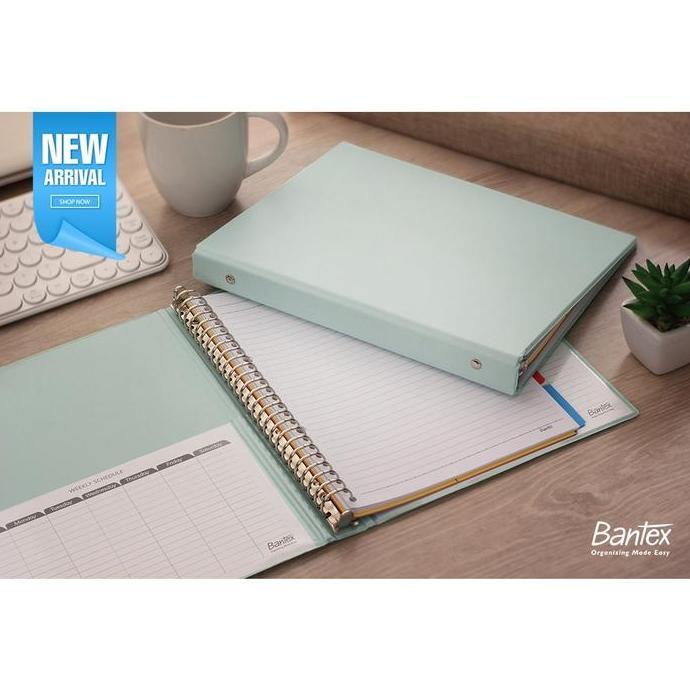 Newpic- Bantex Multiring Binder 6 Ring 5Mm B5 Cool Aqua 136 76