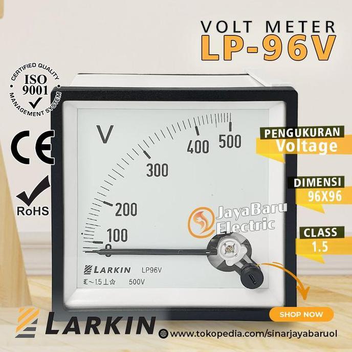 Pilihan- Voltmeter Voltmeter Analog Larkin Lp-96V 500V